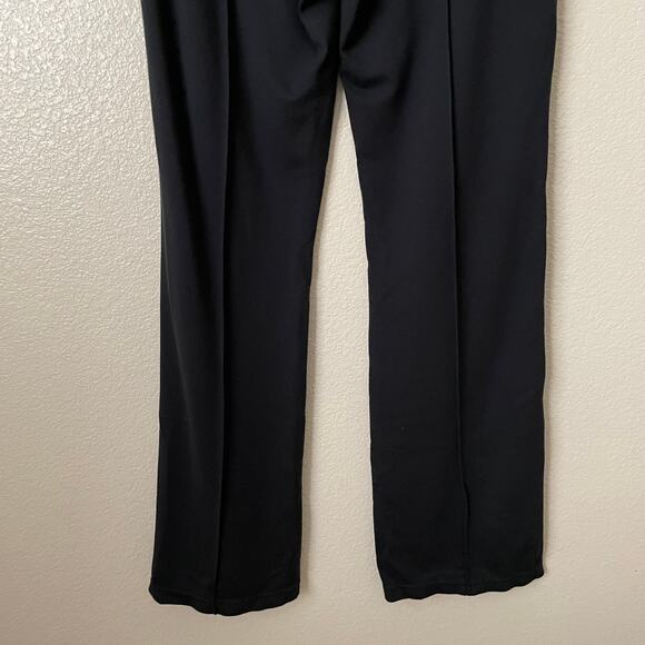 Halara Pants Womens Medium Black Bootcut Ponte Knit Pull On Stretchy Preppy - Picture 7 of 11